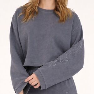 Vintage Havana Star Cropped Crewneck Sweatshirt